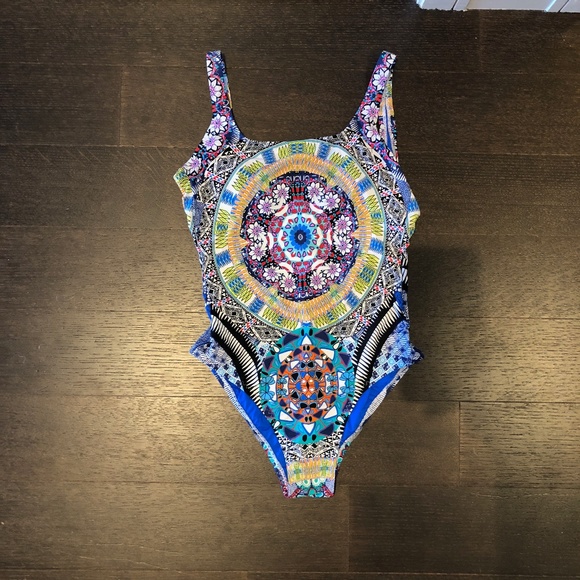 Red Carter Sun Goddess One Piece Swimsuit Small - Picture 3 of 5